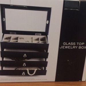 Glass Top Jewelry Box